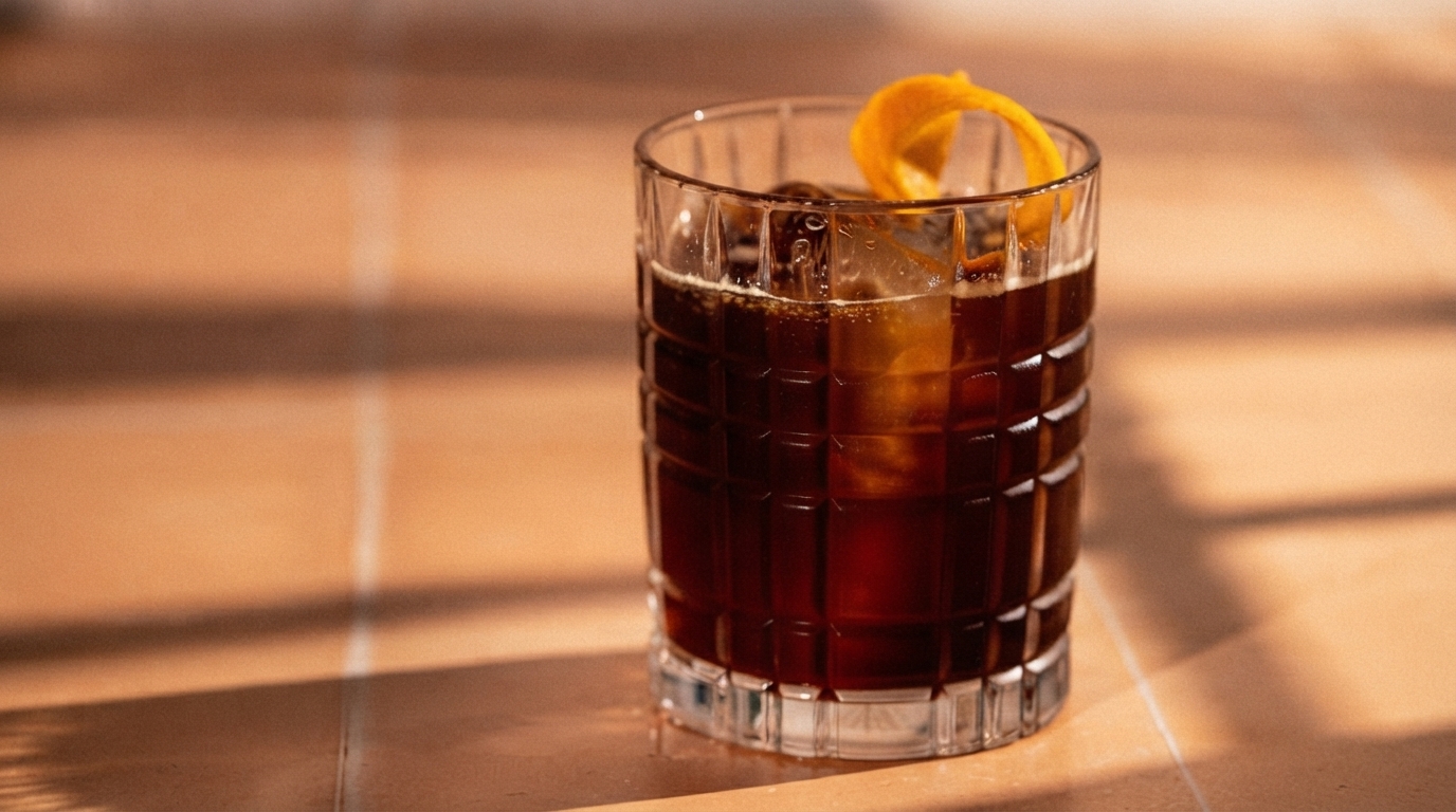 Editorial illustration for Bottled Old Fashioned vs. Espresso Martini: Which Is Right for Your Bar Cart?