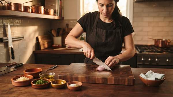 Editorial illustration for Three Professional Kitchen Habits That Make Home Cooking Safer, Faster, and Better